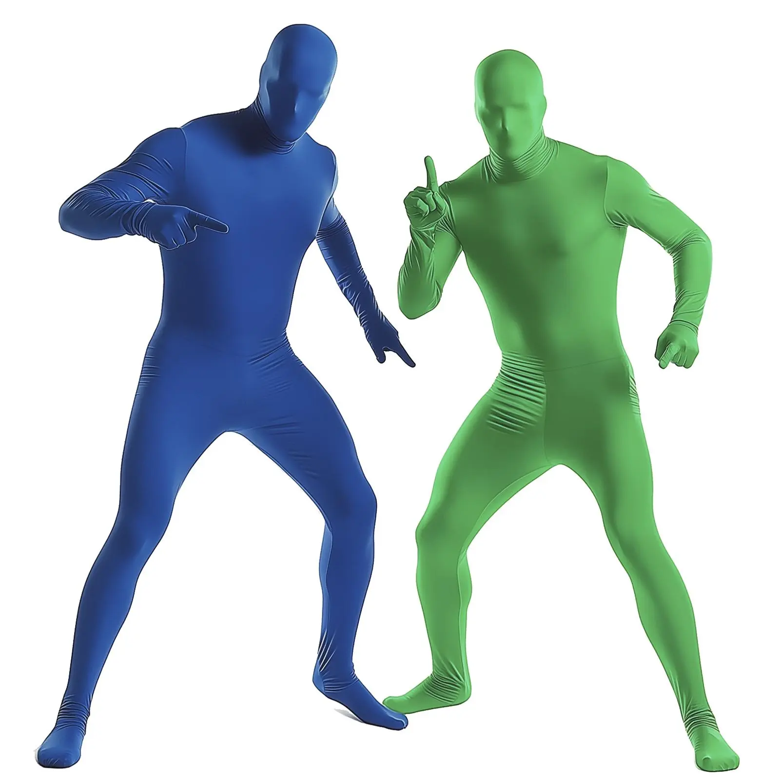 Green Screen Body Suit with Gloves, Invisible Effect Full-Body Suit for Photography and Film Production, Camera Accessories, Smartphone, Costumes, Party Cosplay