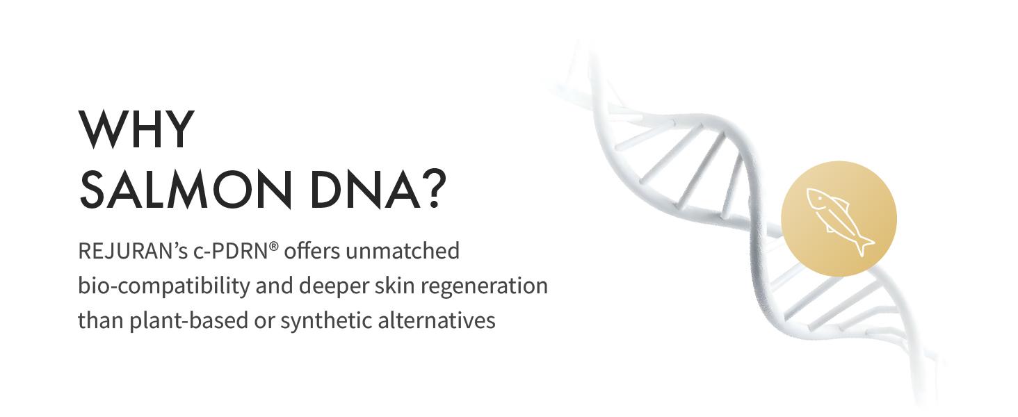 REJURAN Dual Effect Ampoule, DOT DUAL c-PDRN - Rejuvenating Face Serum for Radient Glass Skin, Wrinkle and Fine Line Treatment, Firming, and Deep Hydration, Korean Skincare (1.69 fl oz)