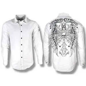 Xtreme Couture by Affliction Men's Button Down Shirt Spareten Cotton Menswear