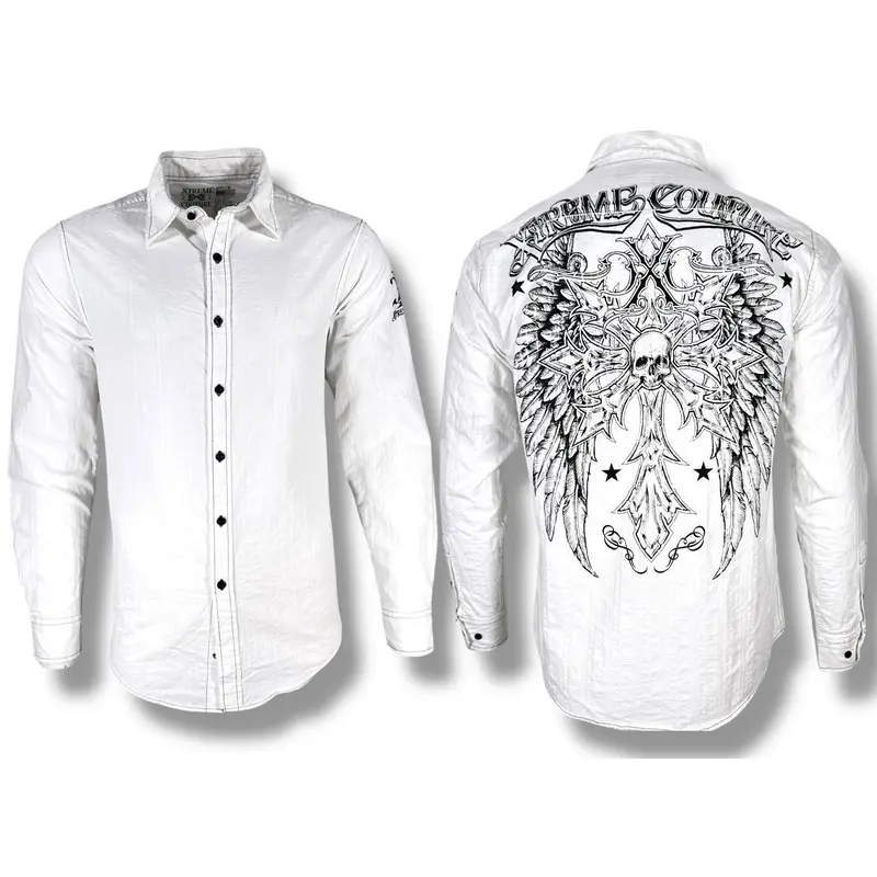 Xtreme Couture by Affliction Men's Button Down Shirt Spareten