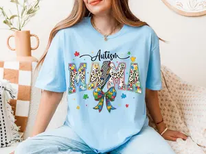 Comfort Colors Autism Mama T-Shirt, Autism Month T-Shirt, Neurodiversity Awareness Shirt, Special Needs Mom Tee, April Autism Awareness Month Tee