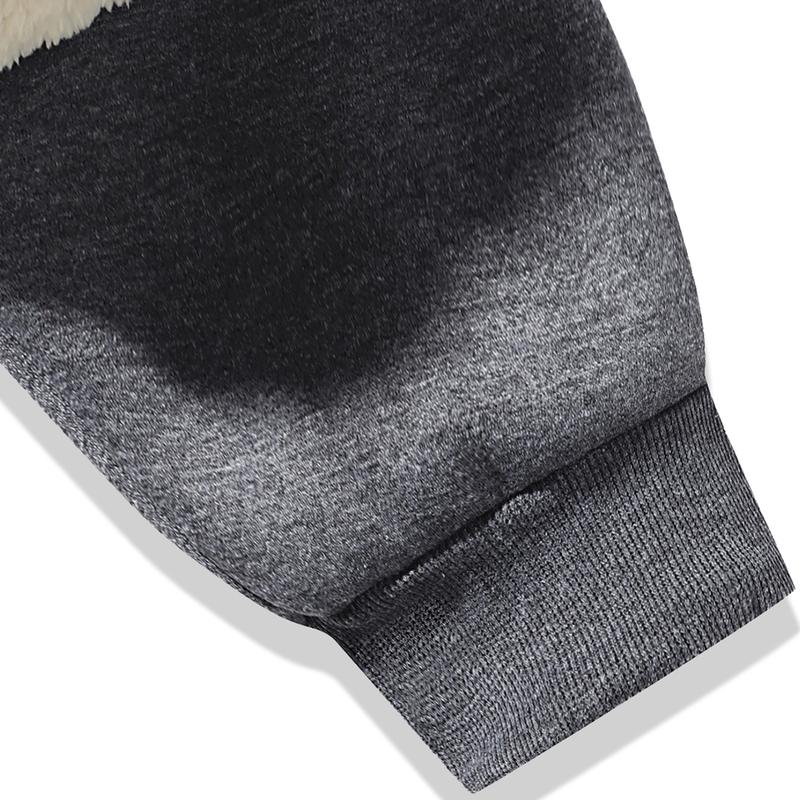 Men's warm fleece outdoor pants, windproof and durable, suitable for skiing and hiking, casual with pockets, stylish warm design Men's fleece outdoor pants - windproof, durable