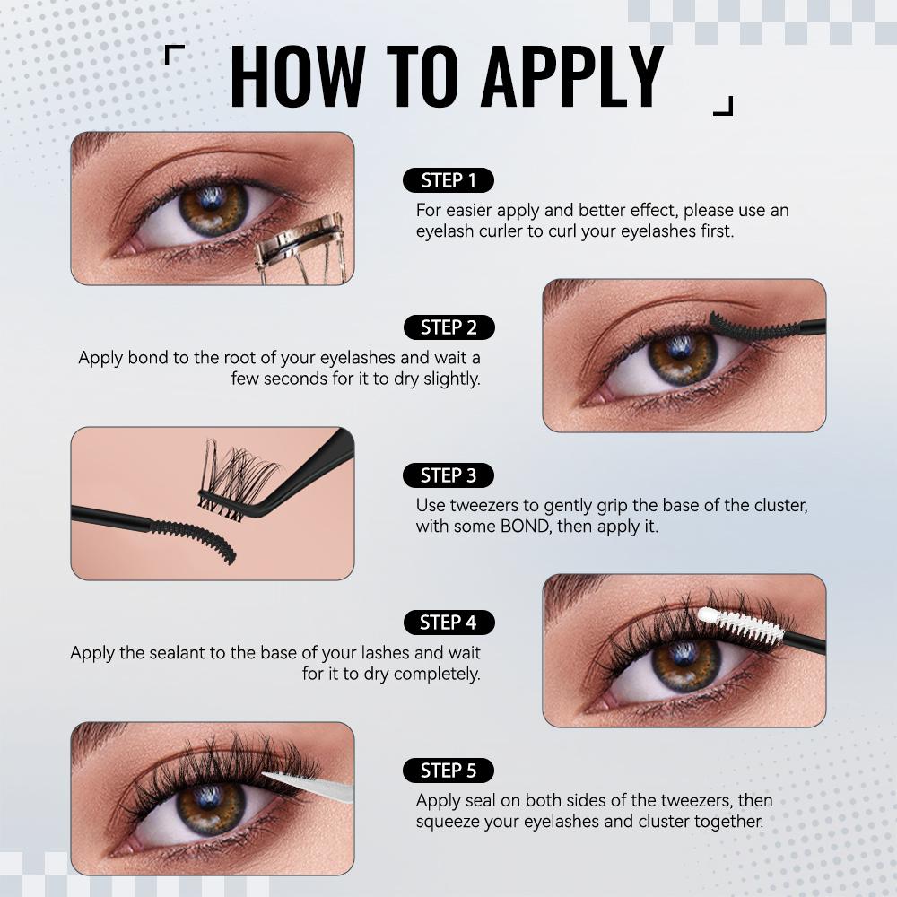 AiryCute Voluminous Lash Collection | MagicSoft, Bubble, Flaunt, Downy | Upgrade 2.0 Lashes With Ultra Dense, Waterproof, Long-Lasting Lashes | Beginner-Friendly DIY Lashes | Trendy & Must-Have Clusters