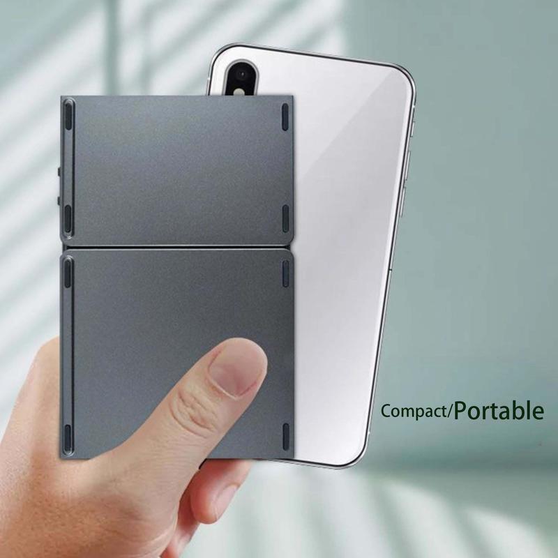 【B033 Bluetooth Foldable Keyboard】Ultra Light Compact Triple Folding with Touch Bar Ergonomic Multi-system Compatible All Anbernic Game Console / PC / Laptop / IPad / Cellphone ( Windows / iOS / Android / Mac )