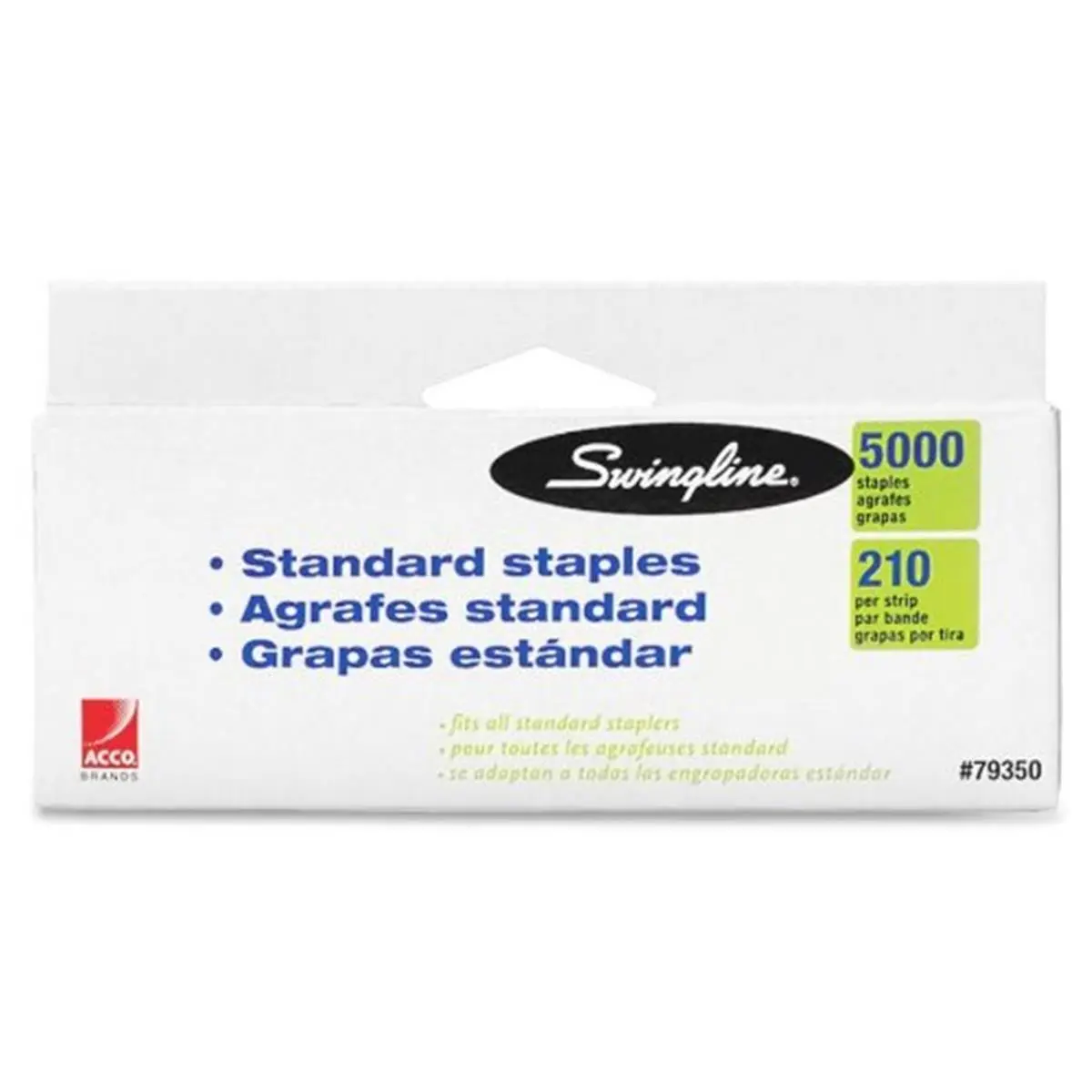 Swingline S.F. 1 Standard Chisel Point Staples, 0.25 in Length, 5000 Per Pack, Consistent Easy Stapling, Strong Penetration (Office Stationery Binder Accessory), Inch