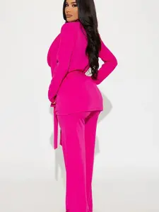 CEO Vibes Blazer Set - Pink