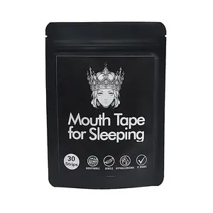 Upgraded Mouth Tape - 30 Count | Extra Strong Adhesive | Premium Breathable Fabric | All-Night Comfort for Sleep & Sports | Ergonomic Lip Seal Design