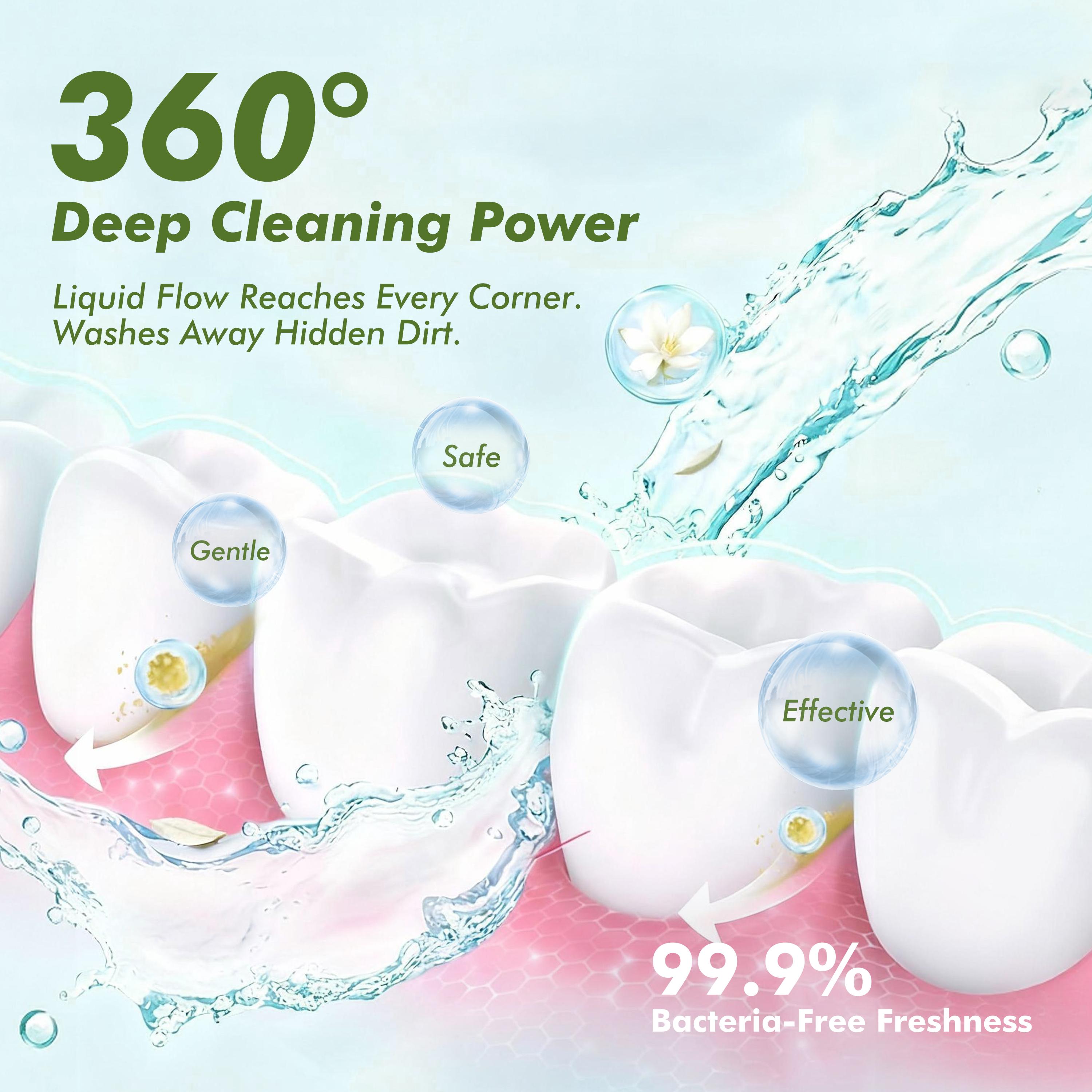 CEELIKE Travel-Friendly Mouthwash (Jasmine White Tea Flavor) | Powerful Antibacterial, Long-Lasting Freshness, Natural Formula, Convenient for Travel