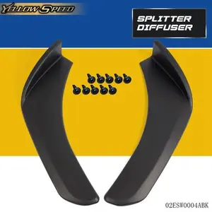 Bumper Lip Splitter Diffuser Chin Spoiler Canard Deflector Fit For Universal
