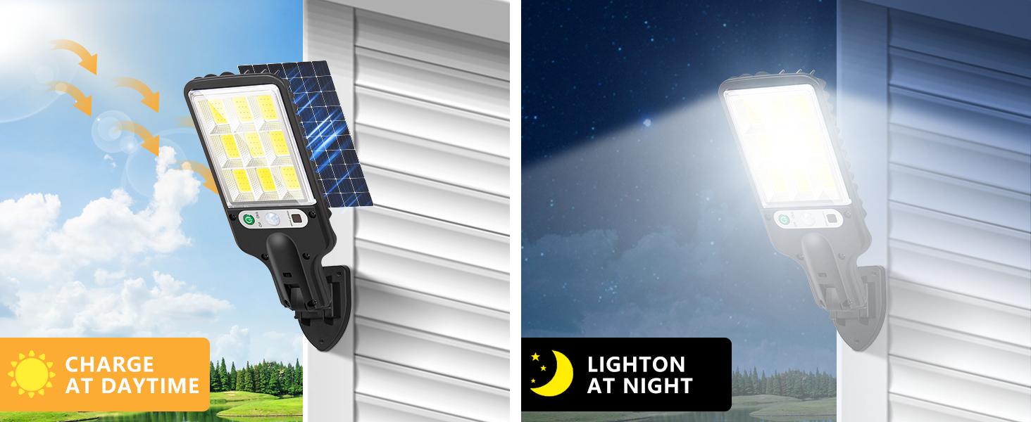 【Upgraded: Brighter】4 Sets Solar Powered LED Street Lights – Smart Remote & IP65 Motion Sensor – 3 Modes (Security/Dim/Highlight) for Pathways, Garages, Backyards & Front Yards – Heavy-Duty Waterproof Lighting Solution for Home & Outdoor Areas 【Upgraded: Brighter】4 Sets Solar Powered LED Street Lights – Smart Remote & IP65 Motion Sensor – 3 Modes (Security/Dim/Highlight) for Pathways, Garages, Backyards & Front Yards – Heavy-Duty Waterproof Lighting Solution for Home & Outdoor Areas