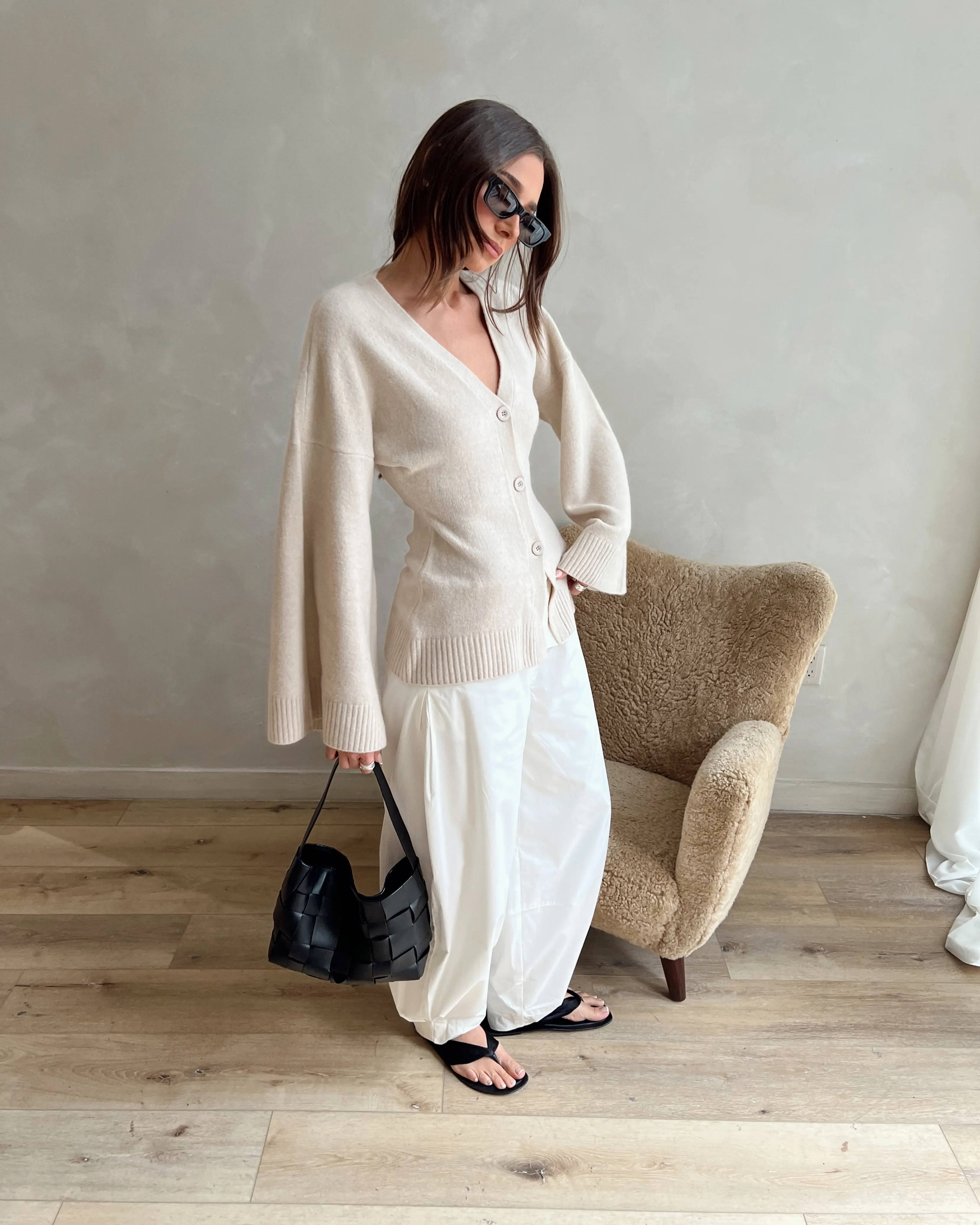 Cinched Waist Cardigan