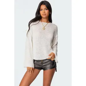 [50%+OFF Today]Drop Shoulder Light Knit Sweater