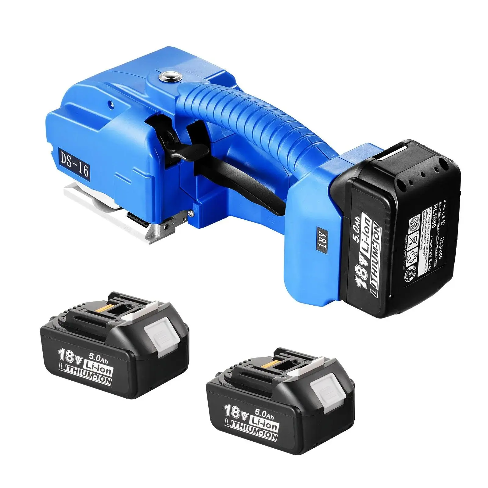 【SummerFinds】VEVOR Electric Strapping Machine,  for 0.35"-0.63" PP PET Straps, Portable Electric Banding Tool with Digital Display, 2 x 5000mAh Battery Powered Automatic Strapping Tool for Packaging Box Pallet