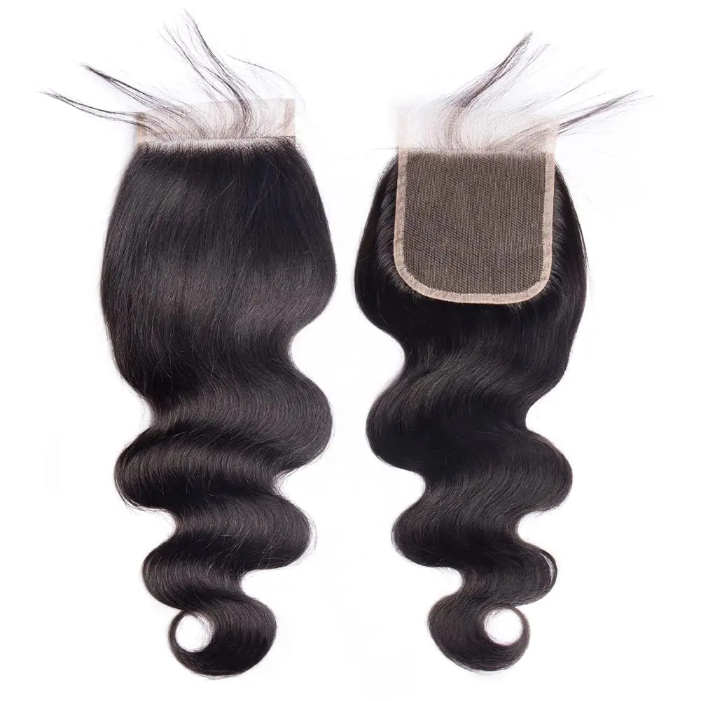 Ramiss 2x6 4x4 Lace Closure Straight Body Wave Human Hair Lace Closure 1Pc
