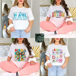 Autism Awareness Mystery Collection choice of T-Shirt Hoodie Long Sleeve Crewneck Unisex Cotton Blend DTF Print