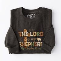 Lord is my Shepherd Sweatshirt - Heather Charcoal