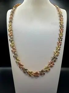 hawaiian necklace 3 tones