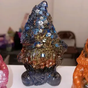 Orgonite Gnomes - Hallomini Gnomes - Holiday Gnomes - Customizable Orgonite Gnomes - Orgone Healing Energy Tools