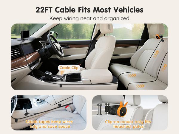 Babyvue BV3PRO 7.2" Dual Car Camera Baby Monitor, 1080P HD Split Screen, IR Night Vision, Double Car Camera for 2 Baby, Easy Setup for Carseat, Perfect for Family Travel, Pet Friendly Babyvue BV3PRO 7.2" Dual Car Camera Baby Monitor, 1080P HD Split Screen, IR Night Vision, Double Car Camera for 2 Baby, Easy Setup for Carseat, Perfect for Family Travel, Pet Friendly