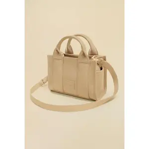 Vegan Leather Baby Sloane Tote - Gilded Beige