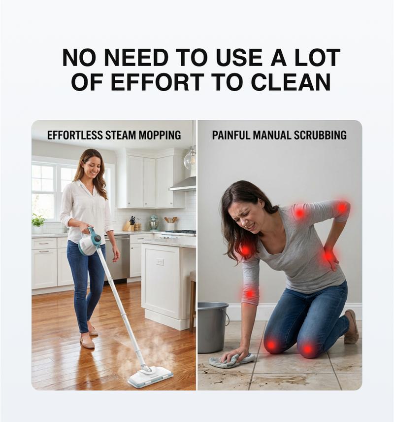 Black + Decker Multi-Use Steam Cleaner + Mop Combo - Versatile Cleaning Tool with Steam Function for Efficient Dirt Removal Black + Decker Multi-Use Steam Cleaner + Mop Combo - Versatile Cleaning Tool with Steam Function for Efficient Dirt Removal