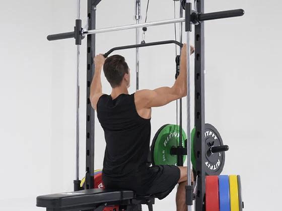 RitFit Pink PSR05 Smith Machine with LAT-Pull Down System and BLP01 Leg Press Hack Squat Package for Home Gym RitFit Pink PSR05 Smith Machine with LAT-Pull Down System and BLP01 Leg Press Hack Squat Package for Home Gym