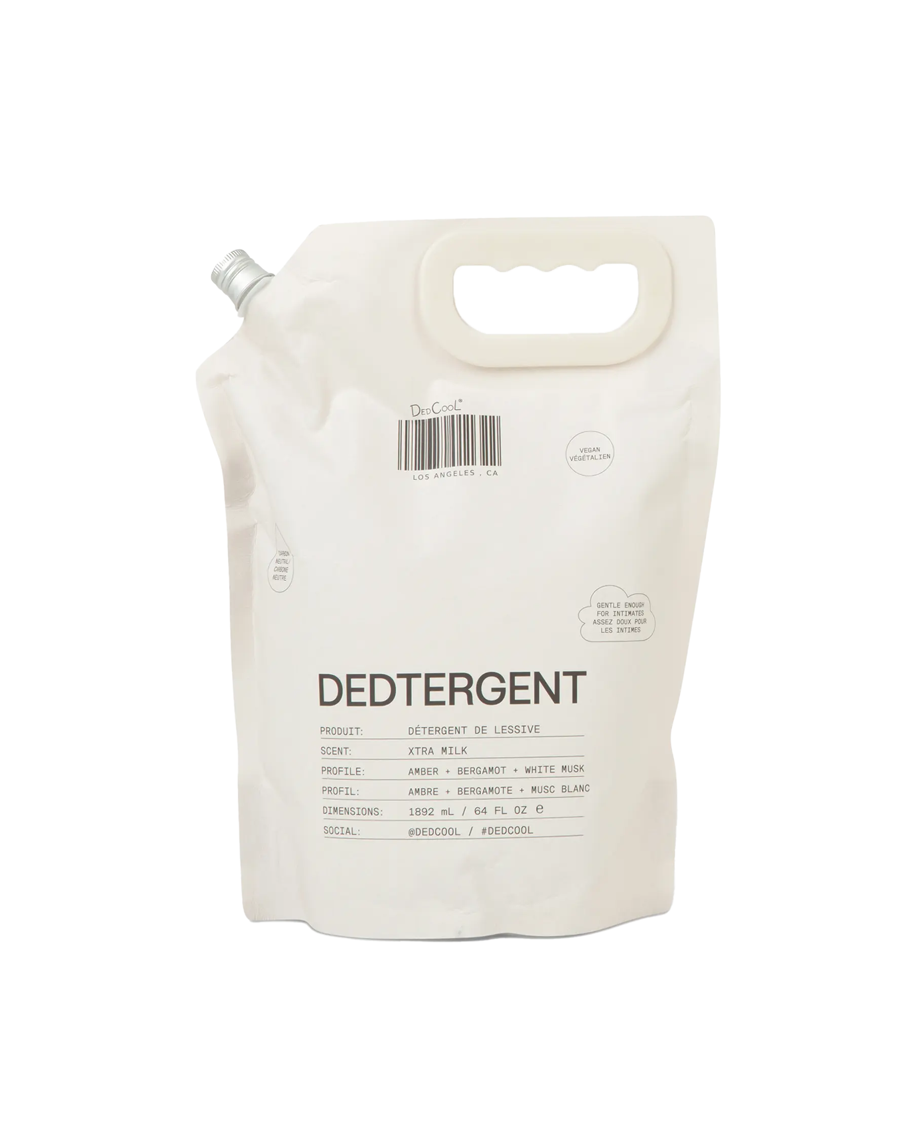 DedCool Dedtergent Liquid Laundry Detergent Refill in Xtra Milk | Natural & Multi-Purpose Luxury Detergent With Up to 120 Washes