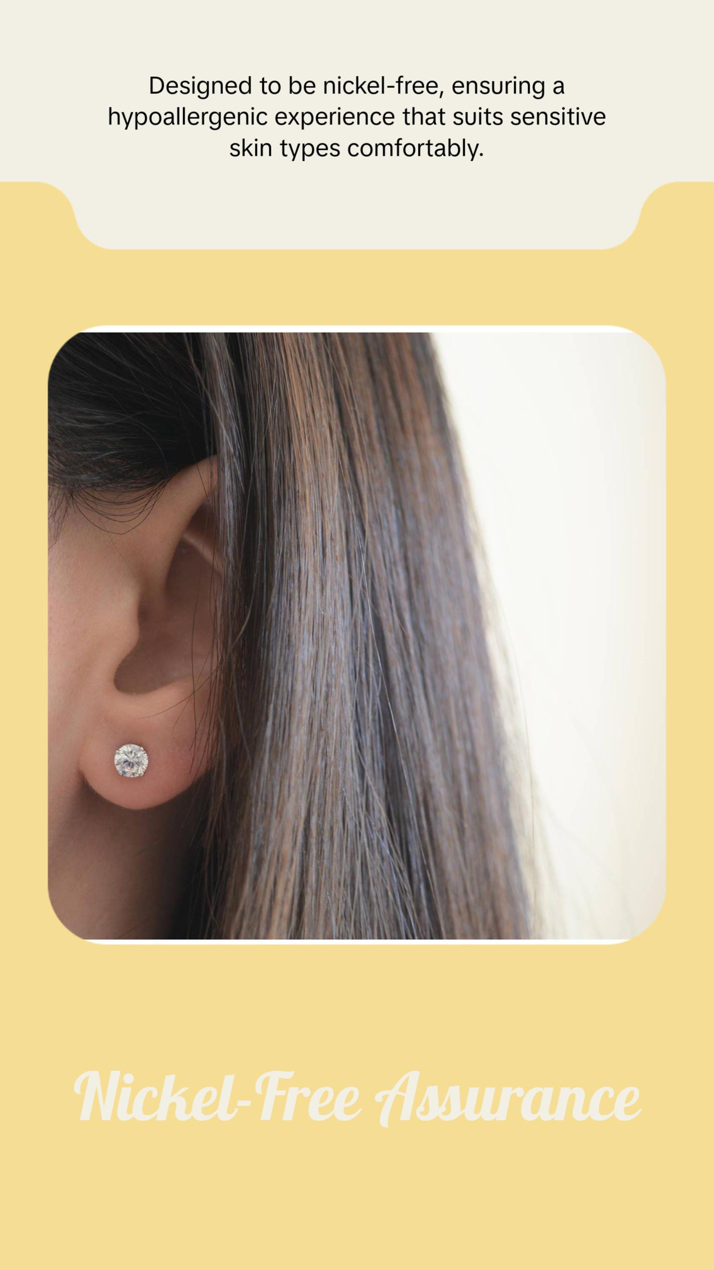 5mm Round Basket Stud Earrings