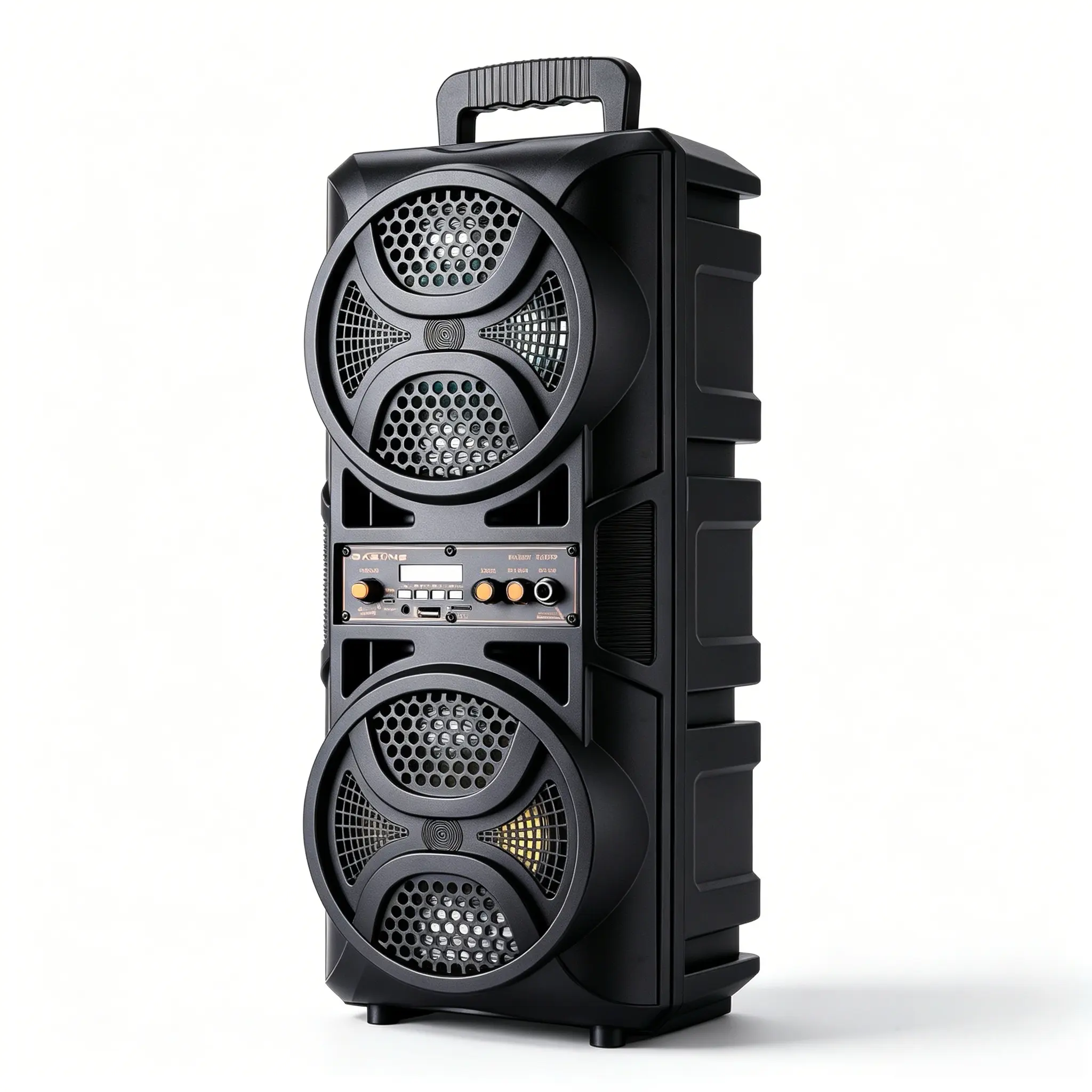 6.5" Dual Portable Wireless BT Speaker - Audio Karaoke Speaker System, Rechargeable Wired Microphone, Remote Control, Vertical LED Lights, FM Radio, Portable Wireless Soundbox, Speakers,back to school,back to school haul