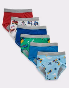 Hanes Toddler Boys' Potty Trainer Brief Underwear, 6-Pack