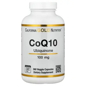 California Gold Nutrition CoQ10, USP Grade Ubiquinone, 100 mg, 360 Veggie Capsules