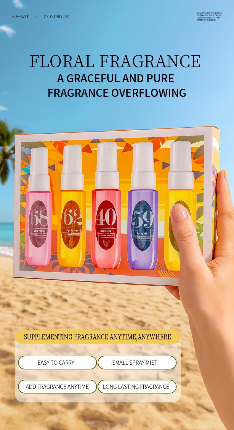 Spray Mist Set - Limited Edition Brazilian Perfume Spray Set with Natural Fresh Scent Ideal for Travel Home Office Perfect Gift for Holidays