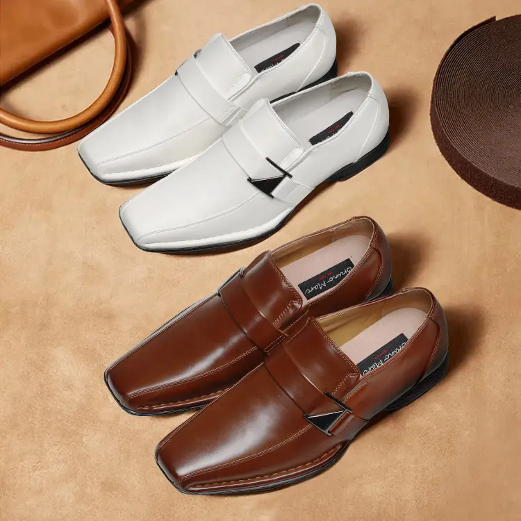 【BRUNO MARC Anniversary】 Men's Giorgio Leather-Lined Slip-On Loafers, Classic Leather Dressy No Tie Formal Shoes, Men's Slip-On Footwear, Classic Leather Loafers tiktokshopbacktoschool