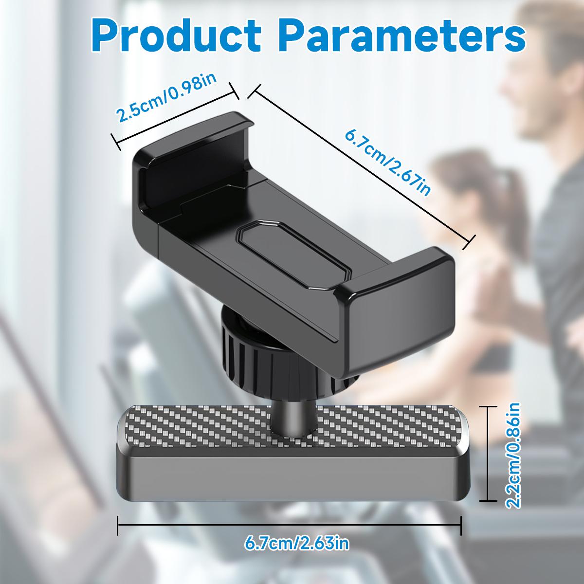 Magnetic Phone Holder for Gym - 360° Adjustable, Strong Portable Magnet Phone Mount for Workout Recording, Compatible with Andriod Phone and iPhone 16/15/14/13/12 for Workout Recording, Perfect Gift for Men & Women