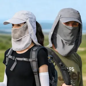 Unisex, detachable and assembleable multi-functional sun hat, outdoor fishing hat, sun protection hat, quick-drying hat, baseball cap