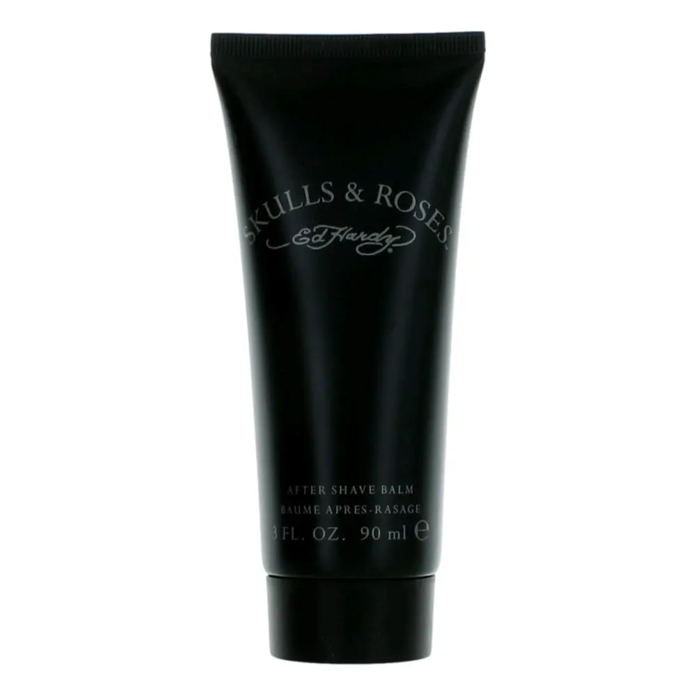 Men's Skulls & Roses After Shave Balm - 3.4 oz (90ml) Moisturizing Beauty & Personal Care Body Moisturizer with Floral-Spicy Violet & Sandalwood Scent