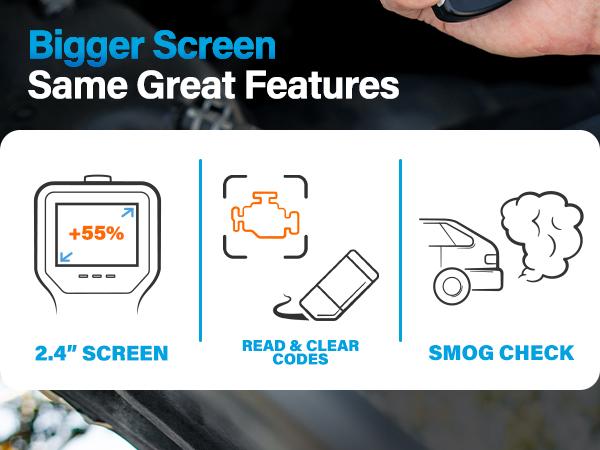 BLCKTEC 420X OBD2 Scanner Diagnostic Tool, Read and Clear Check Engine Light, Car Code Reader for All OBDII Cars 1996 and Newer, Comes with Bluetooth Topnotch App On iOS & Android