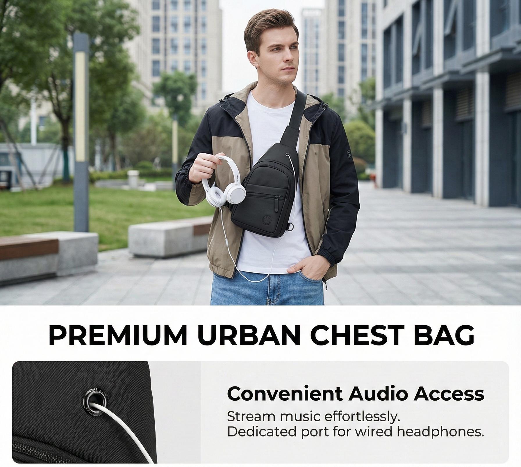 Small Sling Backpack Crossbody Sling Bag, Chest Bag Daypack Fanny Pack Cross Body Bag for Outdoors Hiking Traveling SpringStatements