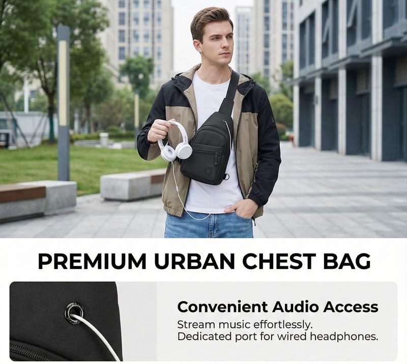 Small Sling Backpack Crossbody Sling Bag, Chest Bag Daypack Fanny Pack Cross Body Bag for Outdoors Hiking Traveling