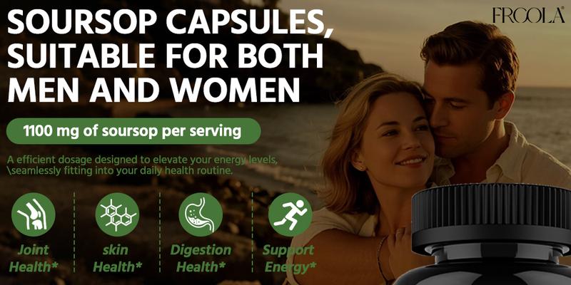 FRCOLA SOURSOP 24 IN 1 Supplements- Soursop, Shilajit, Sea Moss, Lion Mane All in One Diary supplement, Healthcare, Boost Immune, Vitamin