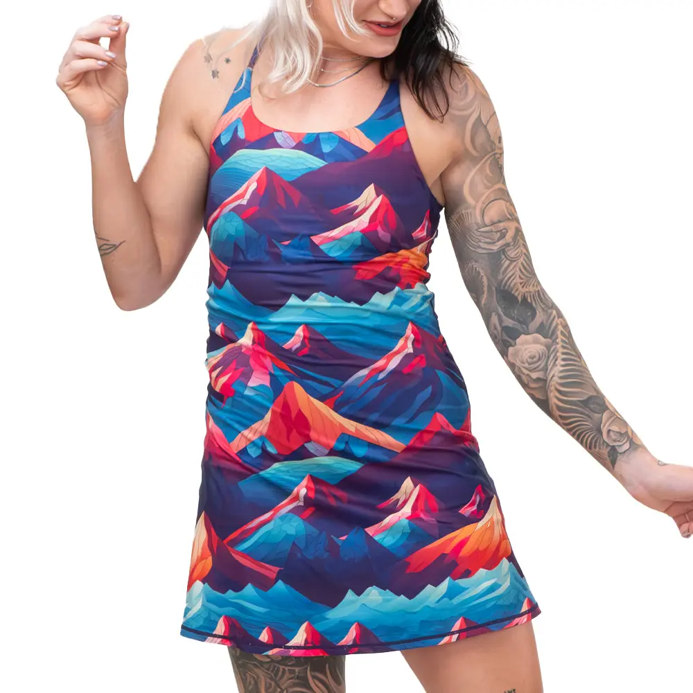 CVG Limitless Dress 2.0 Elevate Casual Womenswear with Adjustable Fit, Pockets, and Colorful Design, Shorts, Bra, Spandex, Fabric
