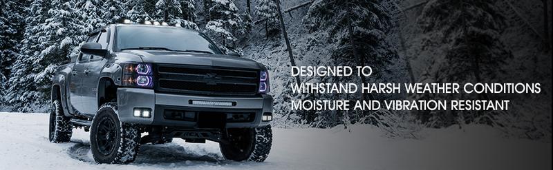 DIBMS Smoke Lens Rooftop Cab Clearance Light Kit for Pickups, Ford, Dodge, Ram, GMC, Toyota, Vans, SUV & POV Vehicles - 5 White LED Lights