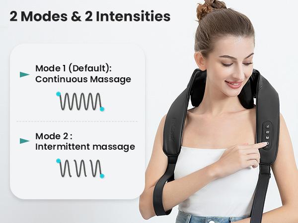 Wireless Neck Massager with Heat, Nekteck 6D Cordless Shiatsu Neck and Back Massager, for Pain Relief Deep Tissue, Ideal Gift for Men and Women