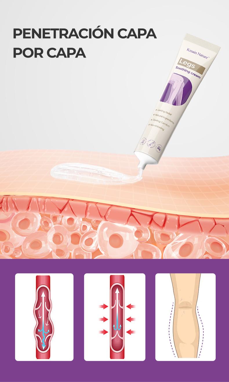 【Buy 1 Get 1 Free】Kreain Nature 4 Varicose Vein Treatment Cream Nature Ingredients Relieve Leg Pressure Centella Asiatica Root Extract dealsforyoudays