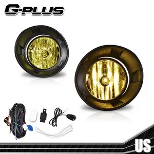 Fit For 2010-2013 Chevy Camaro Set of 2 Yellow Fog Lights Bumper Lamps W/Switch G-PLUS