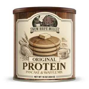 New Hope Mills Original Protein Pancake and Waffle Mix, Non-GMO, 18g Protein, Kosher, Easy Breakfast Mix, 16 oz