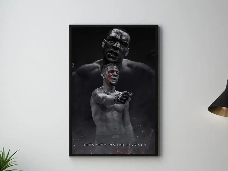 Nate Diaz, Poster, UFC Poster, Poster Ideas, Fighter Poster, Athlete Motivation, Wall art Decor
