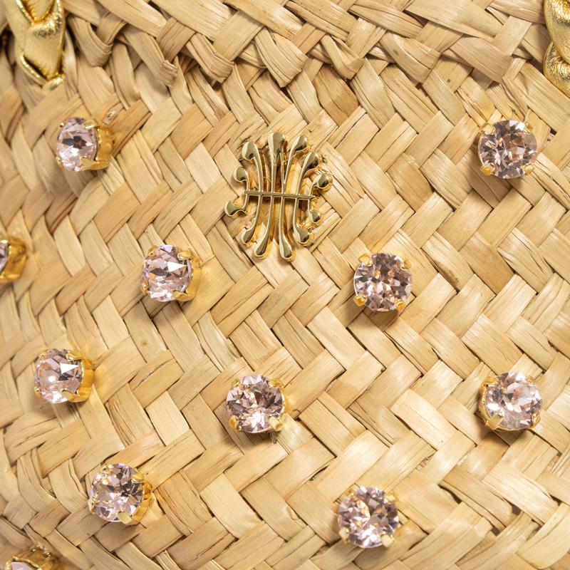 Nina Double Golden Sorbet Bag in Dragee, from Le Nine