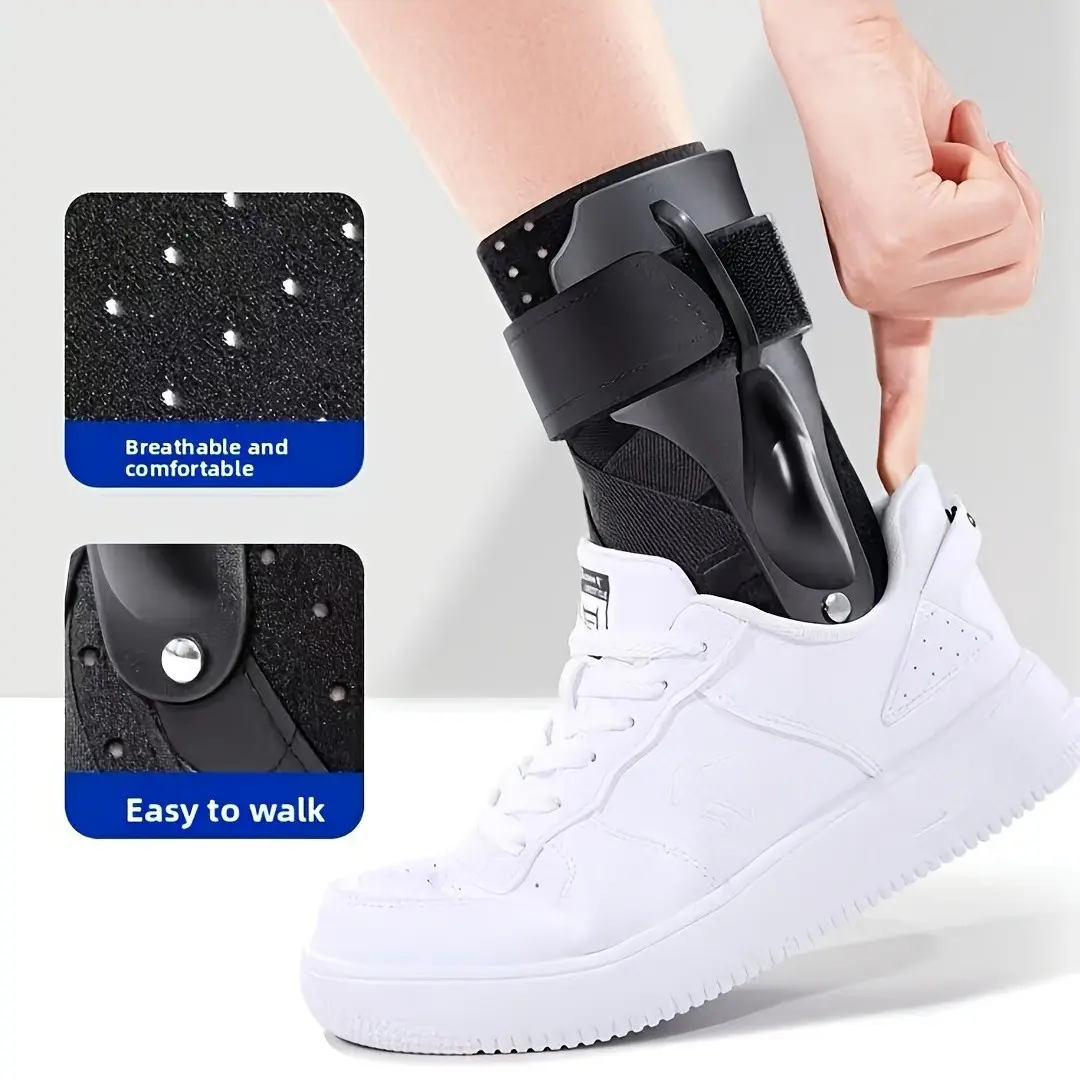 Ankle Support Brace with Hardware Reinforcement, Breathable Fabric, Adjustable Pressure, Ideal for Sports, Ankle Stabilization Device, Ankle Compression, Ankle Stabilizer, Ankle Protective Compression