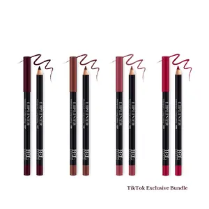 BEL London 4 Piece Lip Liner Bundle -Berry,Brown,Rose,Red Lip Liner